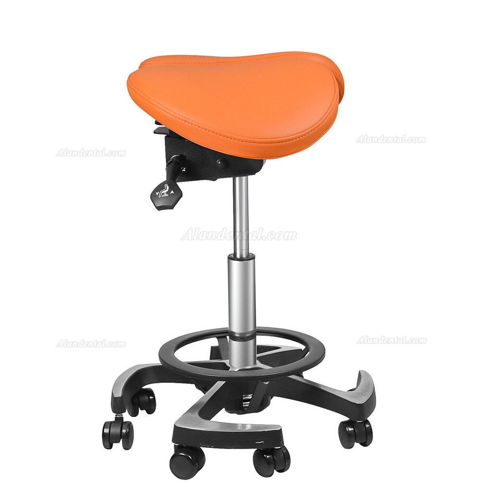 TYTC 096-2 Dental Hygiene Saddle Stool Ergonomic Double Flap Saddle Chair with Foot Control (9 Colors)